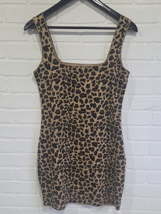 Moschino Dresses & Skirts - Moschino Leopard Print Mini Dress in Brown and Black